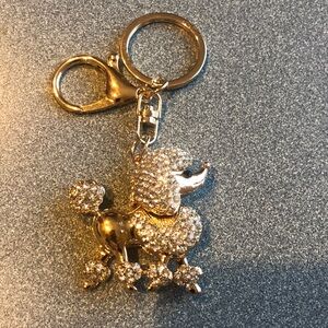 Poodle Keychain Charm
